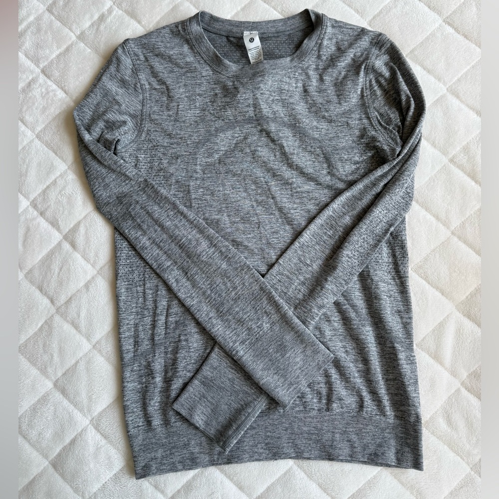 Grey Lululemon Swiftly Relaxed Long Sleeve